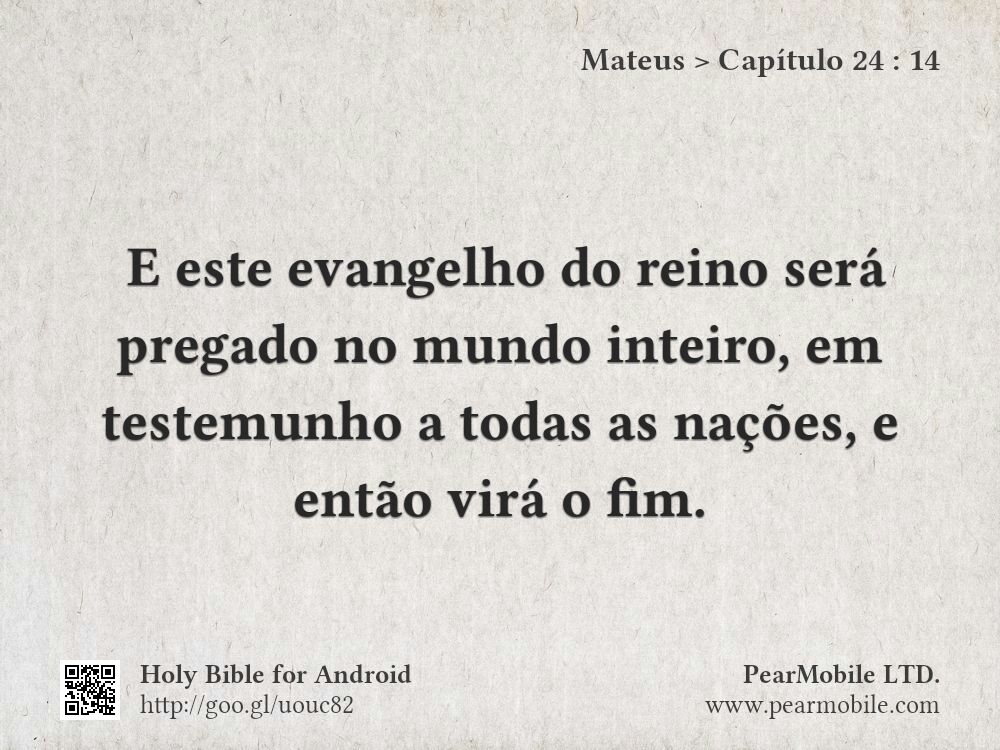 Mateus, Capítulo 24:14